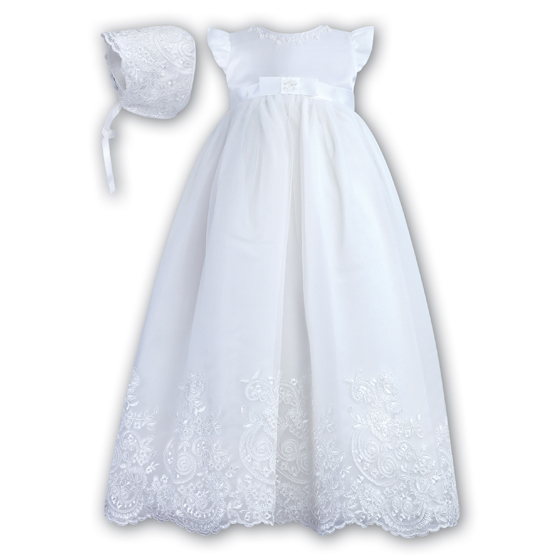 Sarah Louise Christening Gown & Bonnet - 088